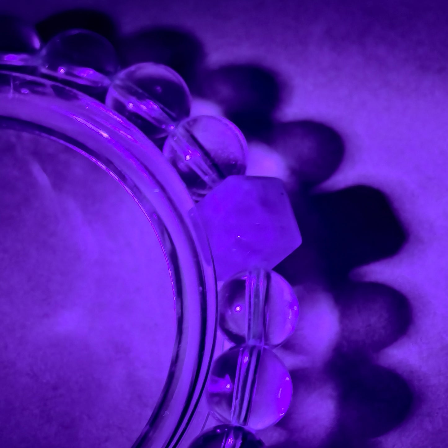 Natural Clear Quartz & Aquamarine Bracelet, Crystal Jewelry for Women, Unique Design Spiritual Accessory